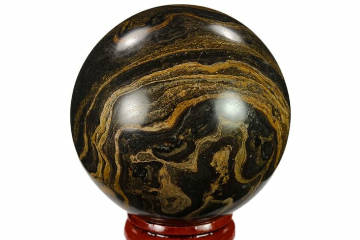 Polished Stromatolite (Greysonia) Sphere - Bolivia #134736